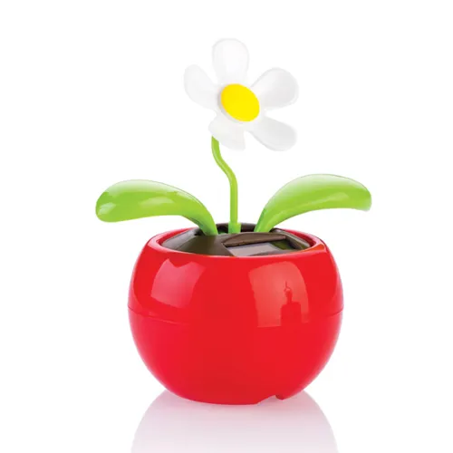 Kleine bewegende bloem met zonnepaneel