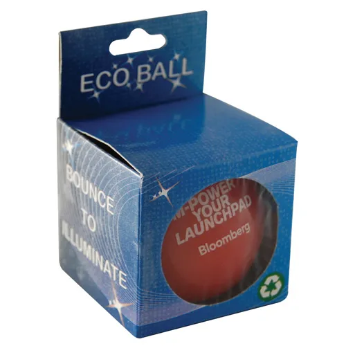 Rubberen bal met gekleurd ledlichtje
