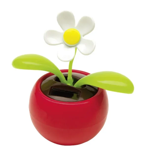 Bewegende solarbloem in pot