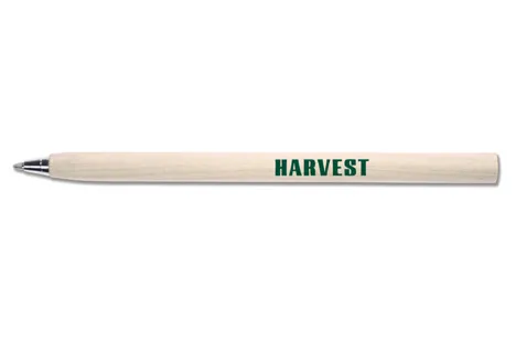 Houten balpen met gegraveerd logo