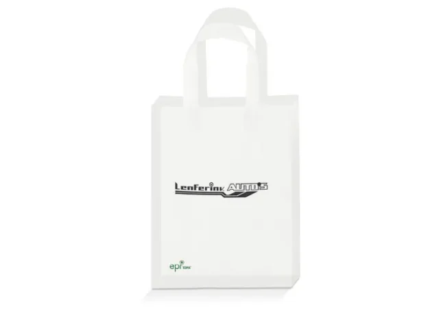 Transparante plastic tas met lange hengsels