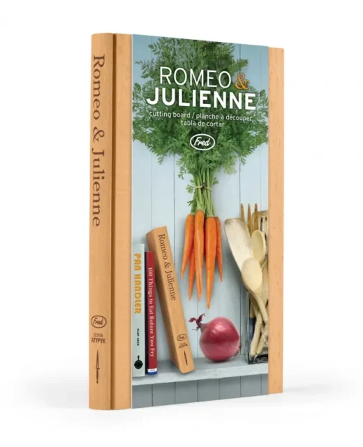 Beukenhouten snijplank in de vorm van een boek