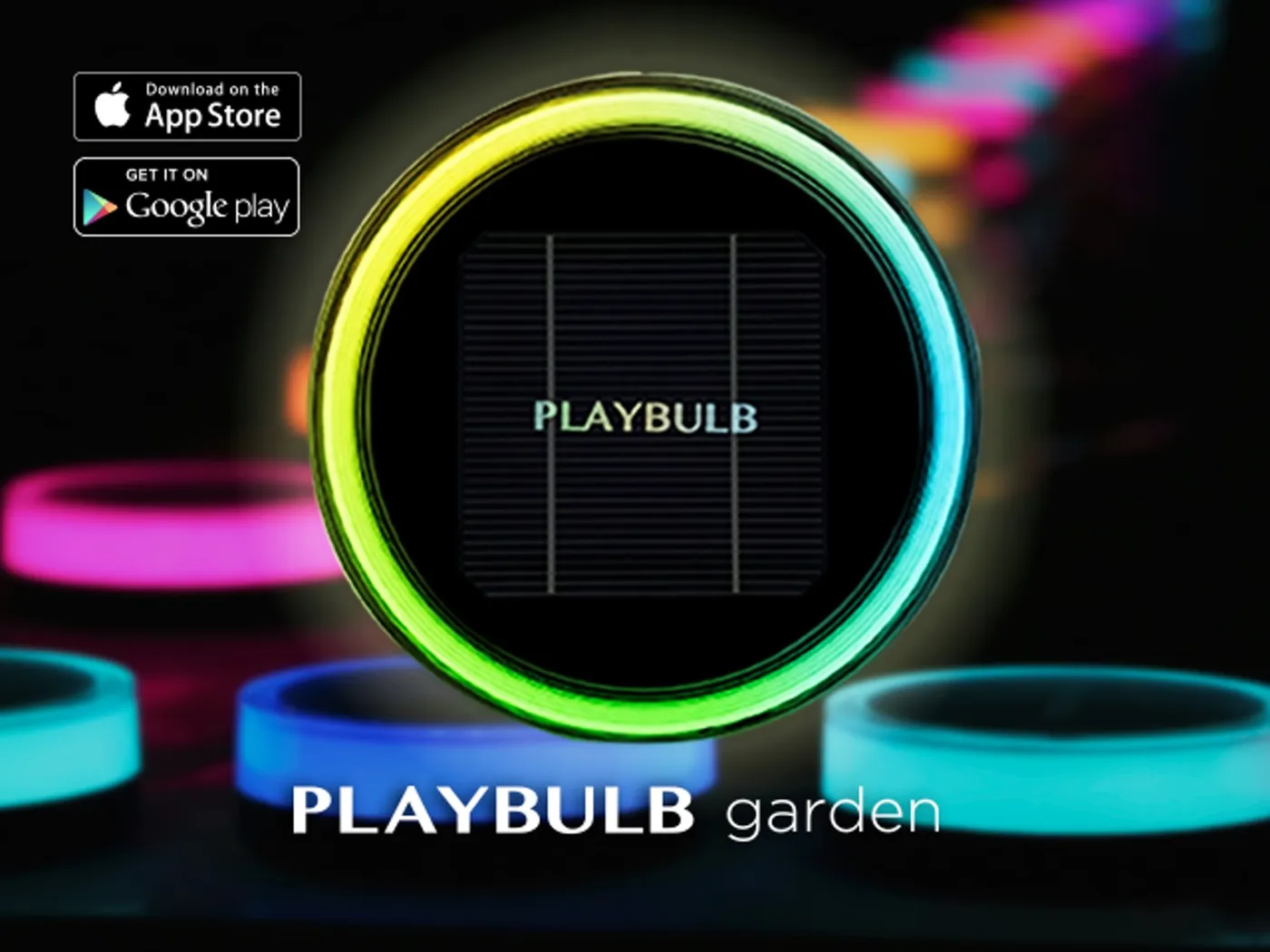 PlayBulb Garden tuinspot met spies in het gras