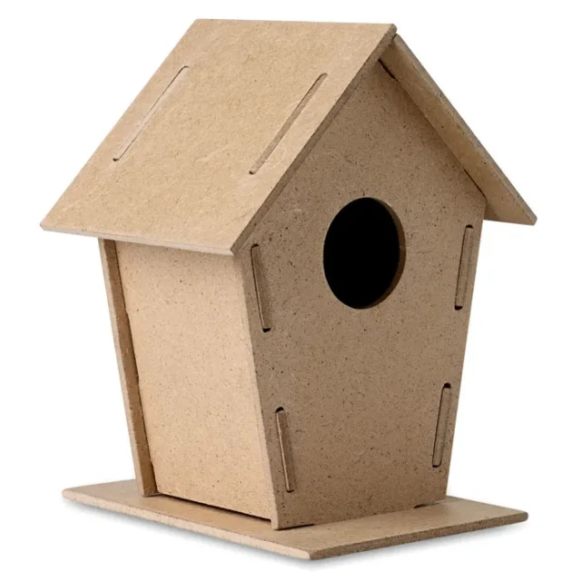 Vogelhuisje van MDF uit bouwpakket