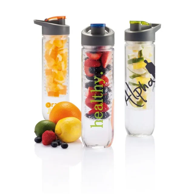 Tritan waterfles met fruit infuser van 800 ml