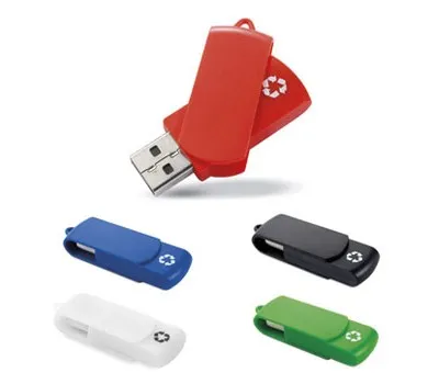 USB stick Recycloflash van gerecycled plastic met recycleteken