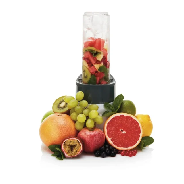 Witte mini blender Smoothie 2 Go met meeneemfles