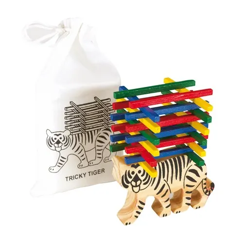 Behendigheidsspel Tricky Tiger met katoenen zakje
