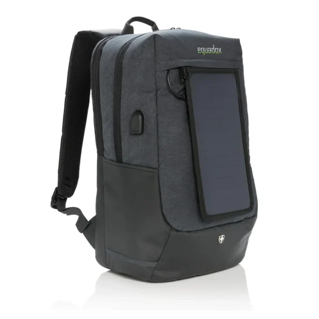 Swiss Peak Eclipse laptoprugzak met zonnepaneel op de voorkant
