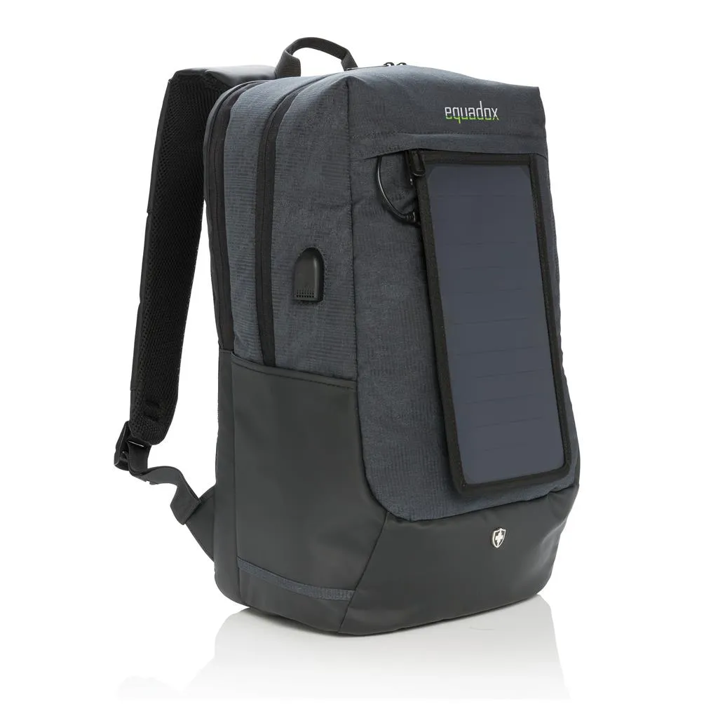 Swiss Peak Eclipse laptoprugzak met zonnepaneel op de voorkant
