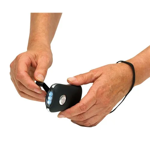 Compacte dynamo zaklamp Activity met inklapbare greep