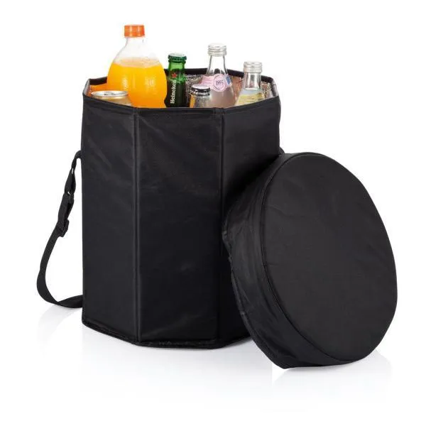 Opvouwbare Cooler Seat koeltas in zwart