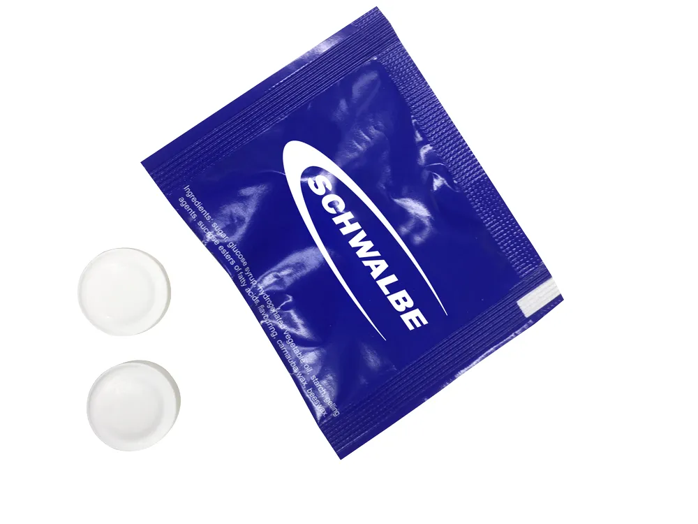 Bedrukt sachet met pepermuntjes
