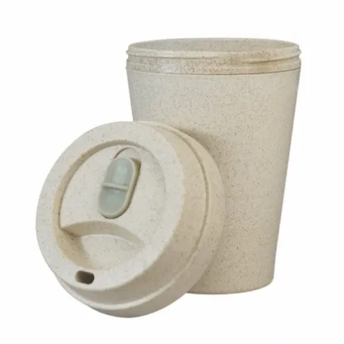 Beige bioplastic mok Drinksaf