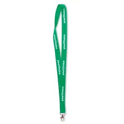 Lanyard met bedrukking en metalen haak