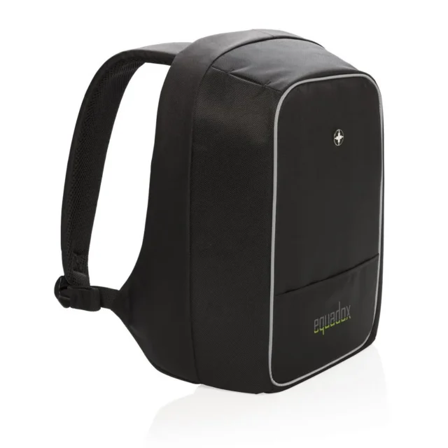 Grijze Swiss Peak anti-diefstal laptop rugtas