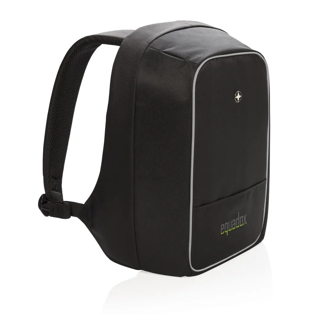 Grijze Swiss Peak anti-diefstal laptop rugtas