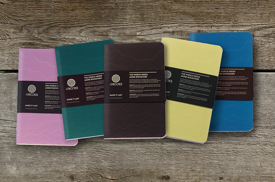 Softcover notitieboek Rock Book van steenpapier