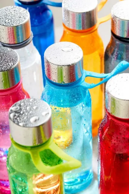 Waterfles Lean met lus aan het deksel