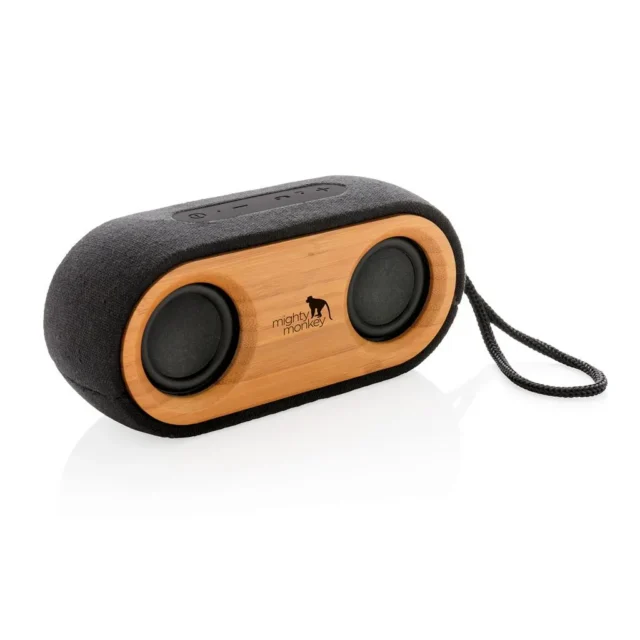 Bamboo X dubbele speaker met bamboe behuizing