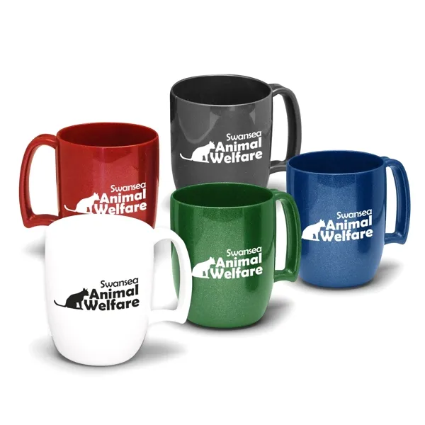 Koffiemok van gerecycled plastic