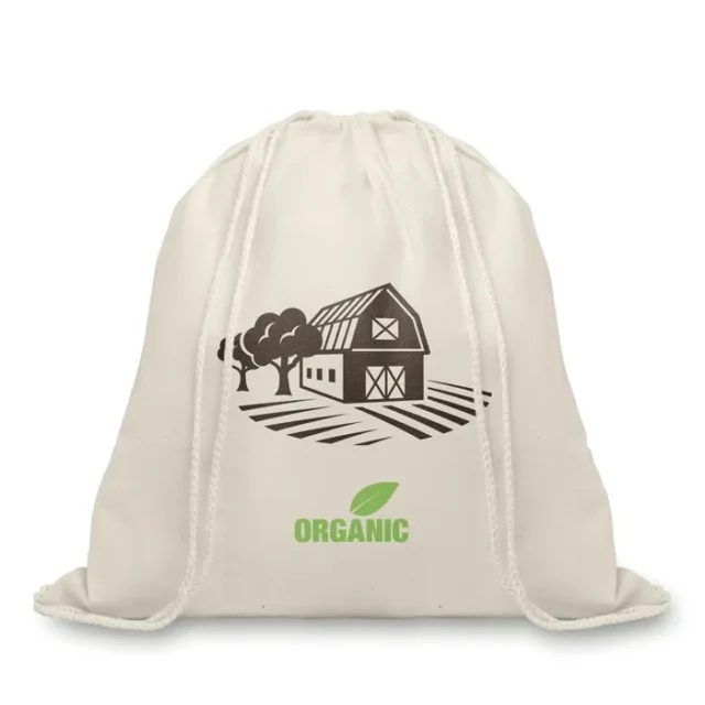 Katoenen rugzakje met koord