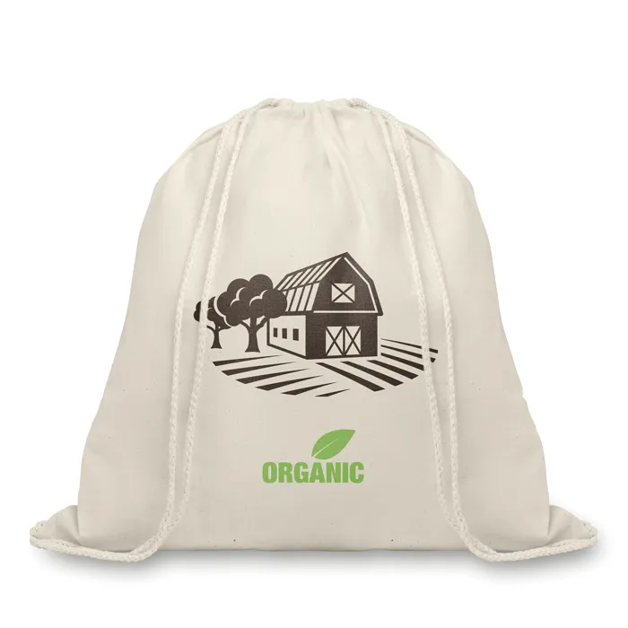 Katoenen rugzakje met koord