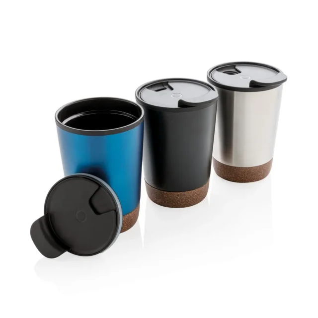 Dubbelwandige koffiebeker met kurk