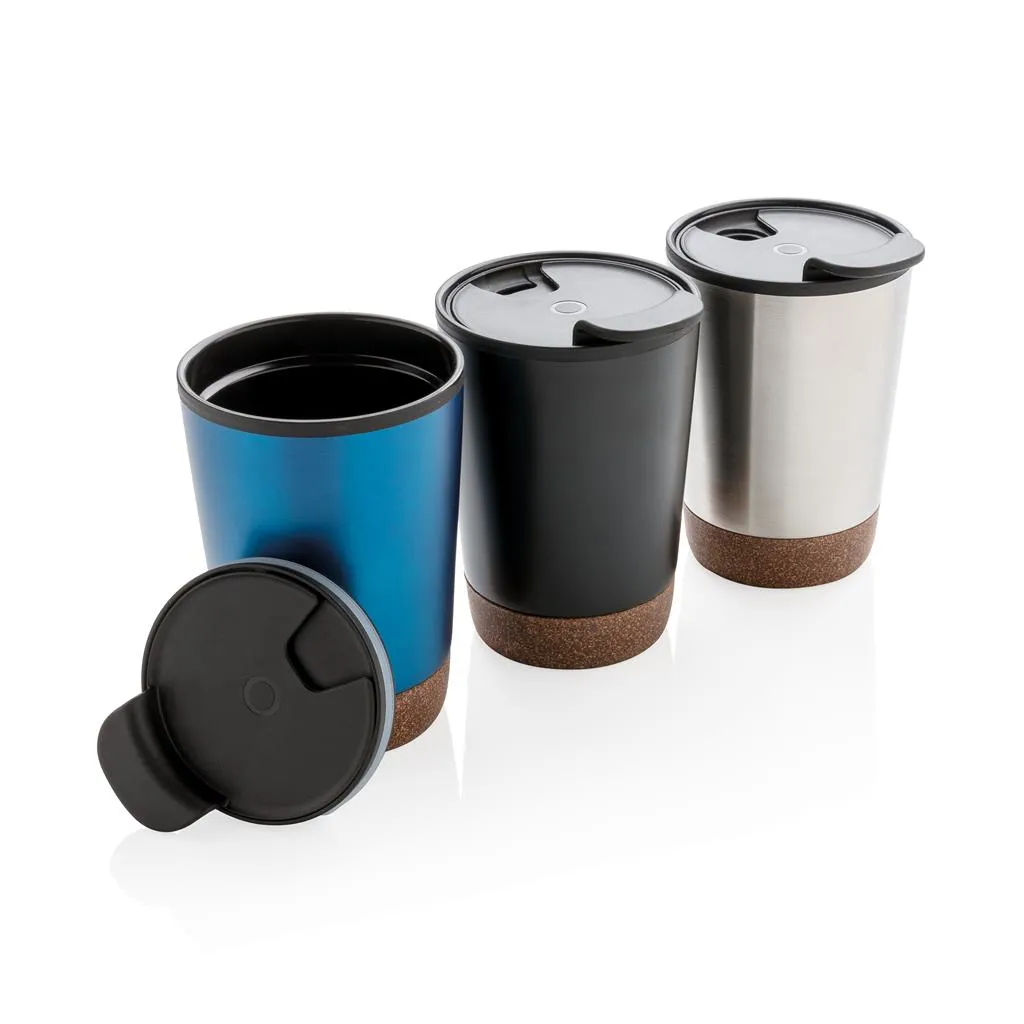 Dubbelwandige koffiebeker met kurk