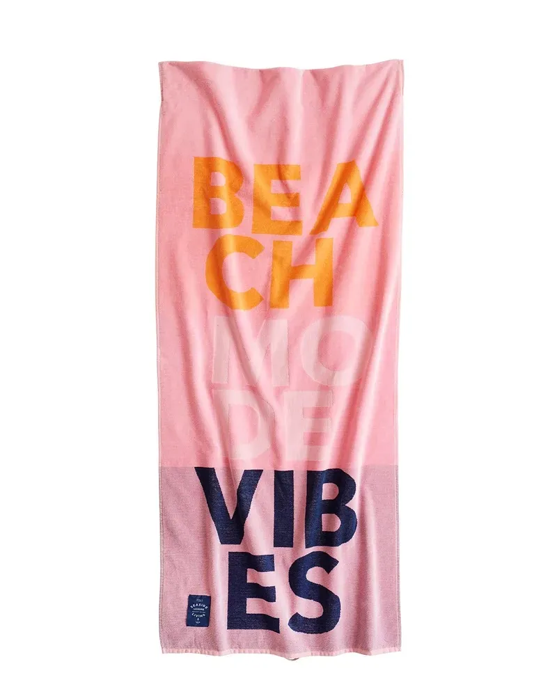 Roze badlaken Beach Mode Vibes