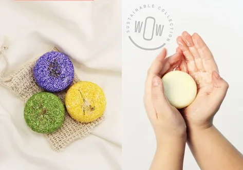 Shampoo bar in aluminium bakje