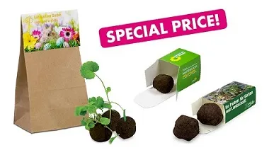 Doosje met Flower-Balls met zaden