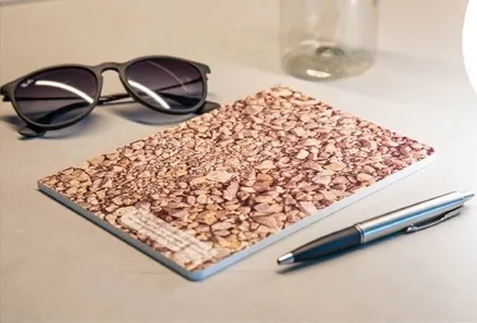 Stonebook notitieboekje van steenafval