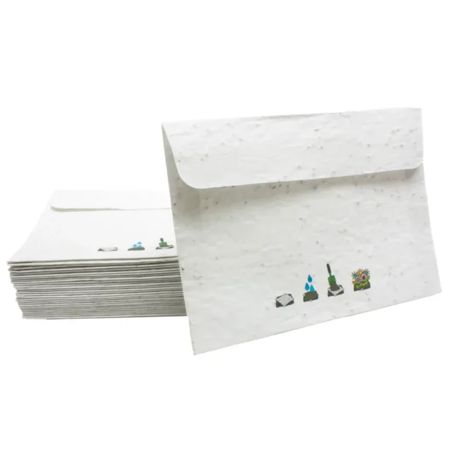 Enveloppen van zaadpapier in verschillende formaten