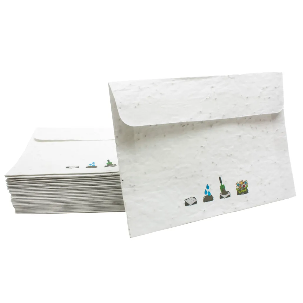 Enveloppen van zaadpapier in verschillende formaten
