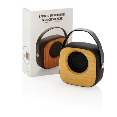 Kleine bamboe bluetooth speaker