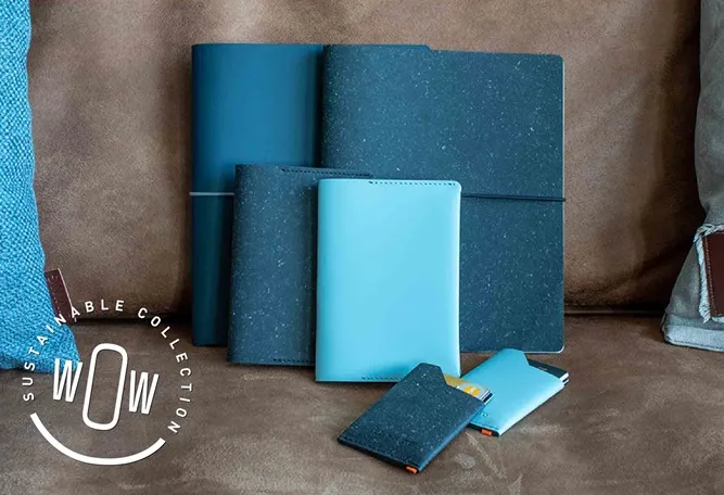 Notitieboek van gerecycled leer