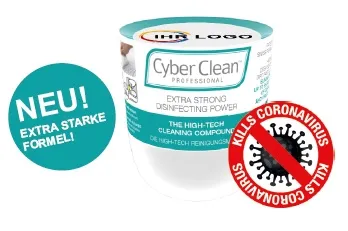 Blikje Cyber Clean reinigingsmassa met logosticker