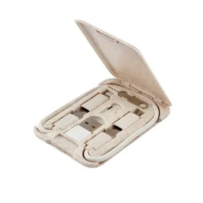 Compacte 3-in-1 oplaadset met simkaart-extractor