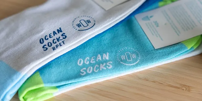 Paar Ocean Socks van gerecycled materiaal