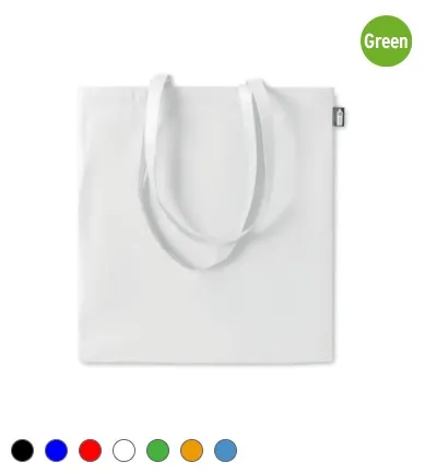 Tote boodschappentas van RPET met lange hengsels