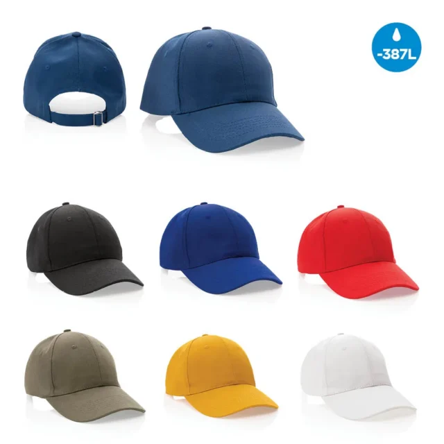 Cap met 6 panels en gebogen klep