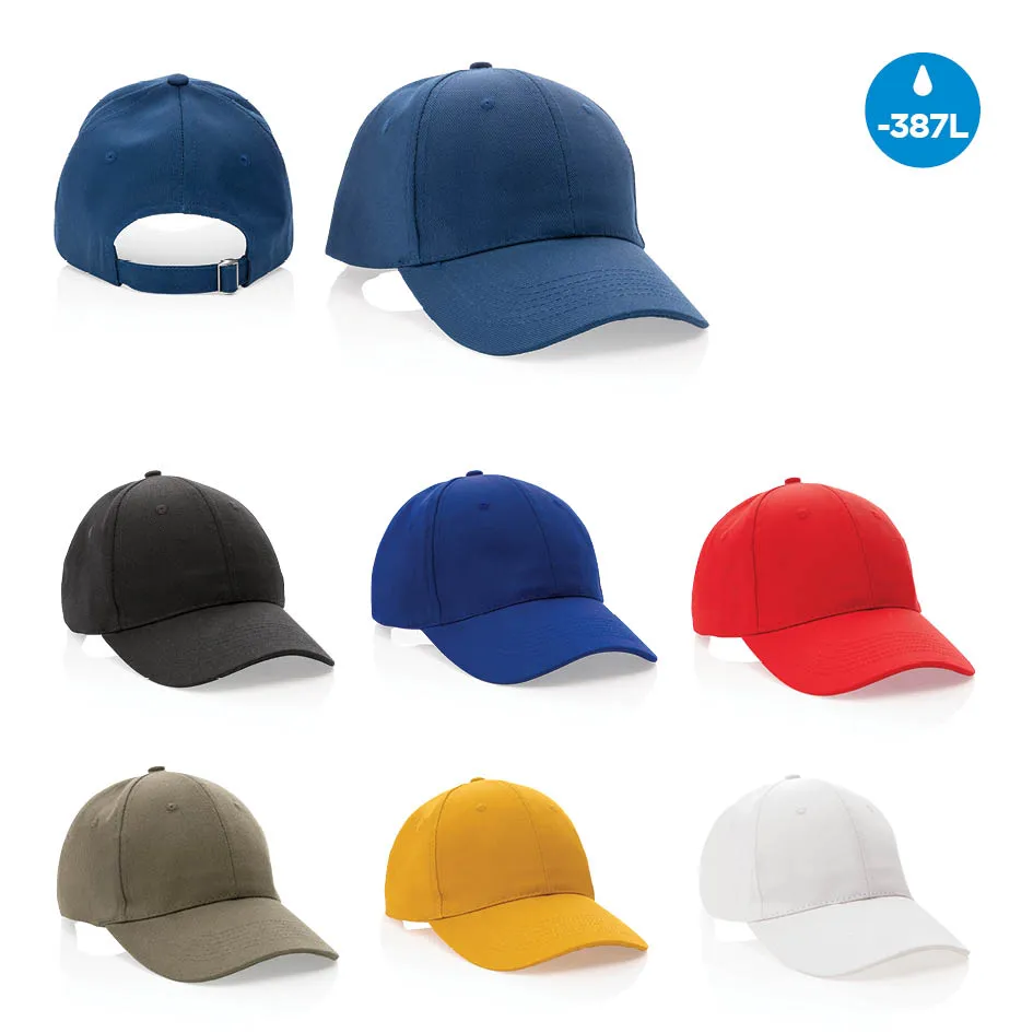 Cap met 6 panels en gebogen klep