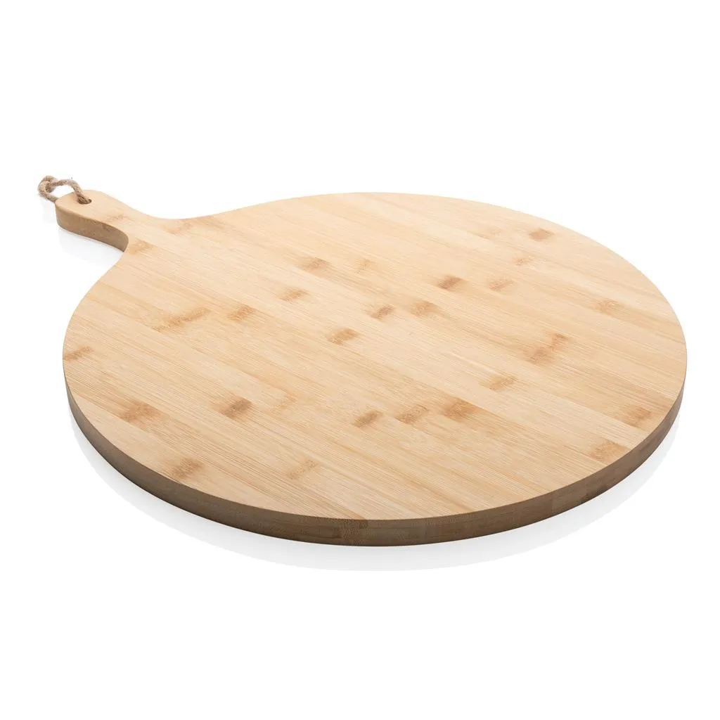Ronde serveerplank van bamboe