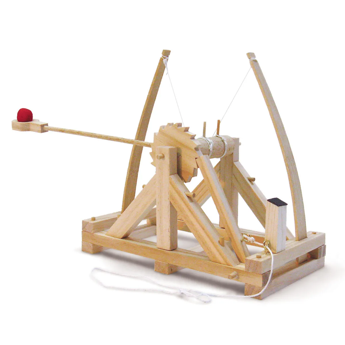Bouwpakket van de katapult van Da Vinci