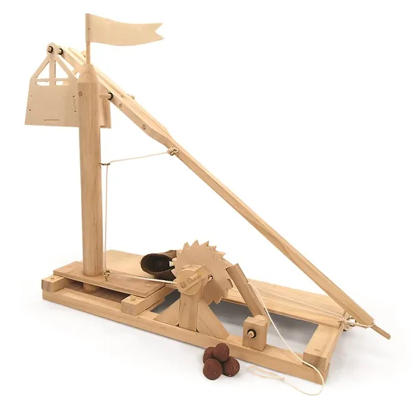 Bouwpakket van de trebuchet van Da Vinci
