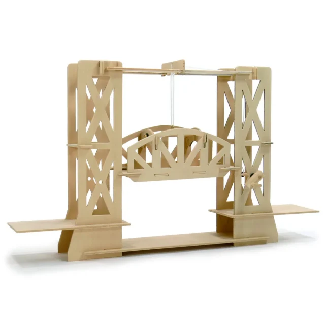 Bouwpakket van een hefbrug met vakwerk