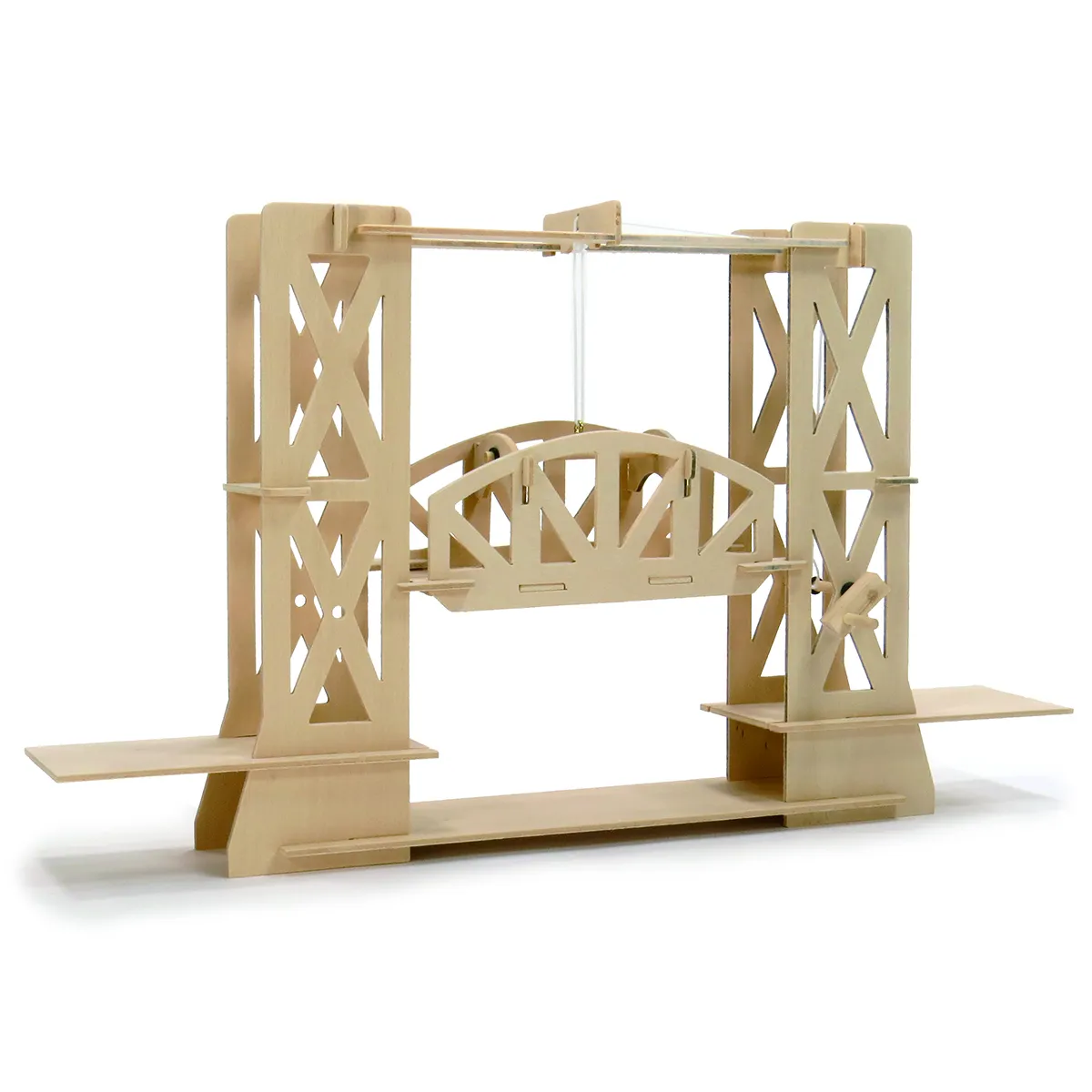 Bouwpakket van een hefbrug met vakwerk