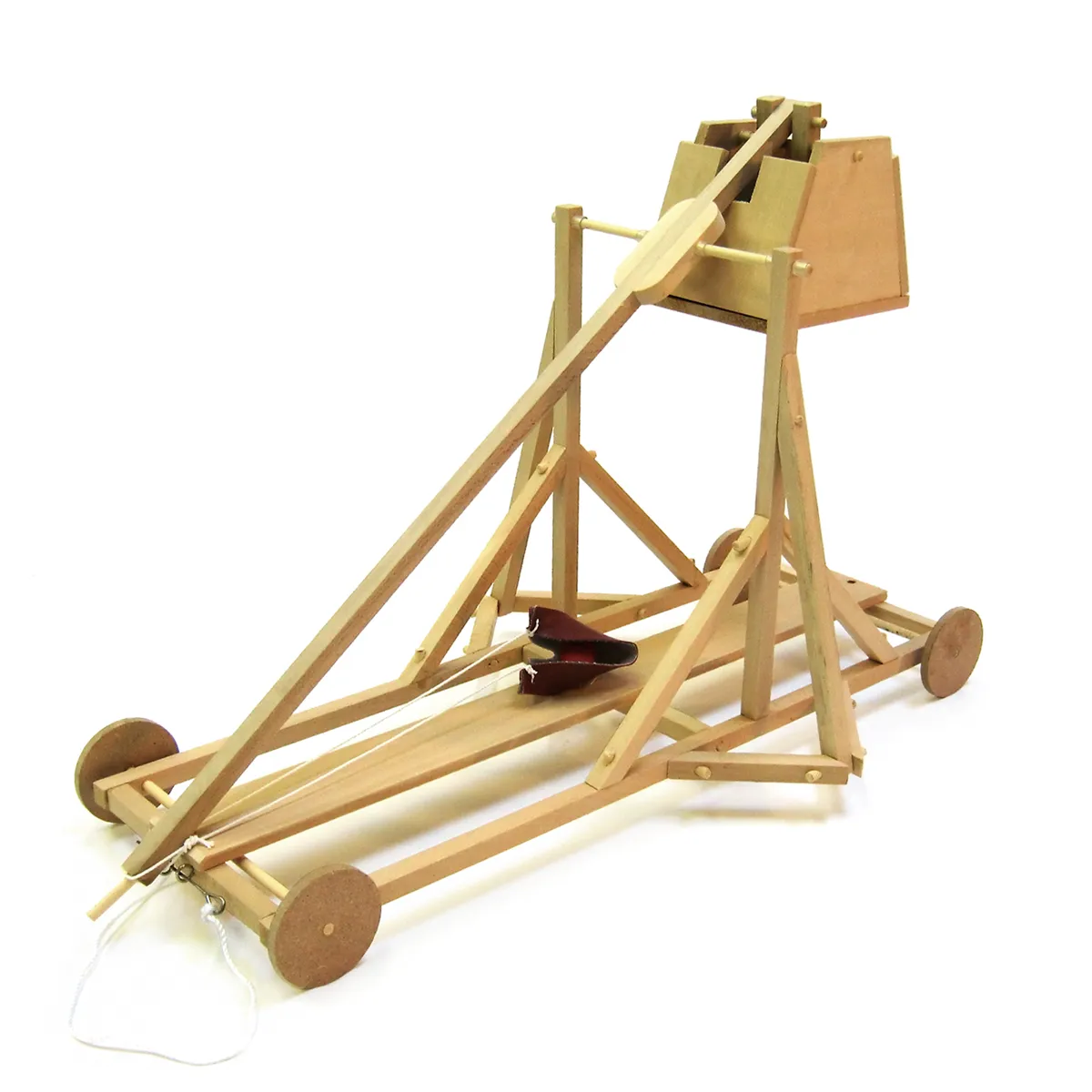 Bouwpakket van een middeleeuwse trebuchet
