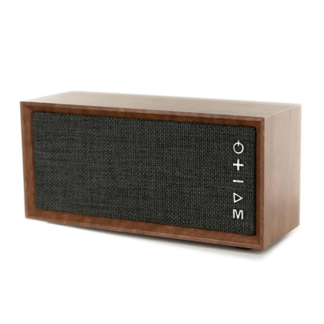 Retro Blaupunkt speaker van hout en stof